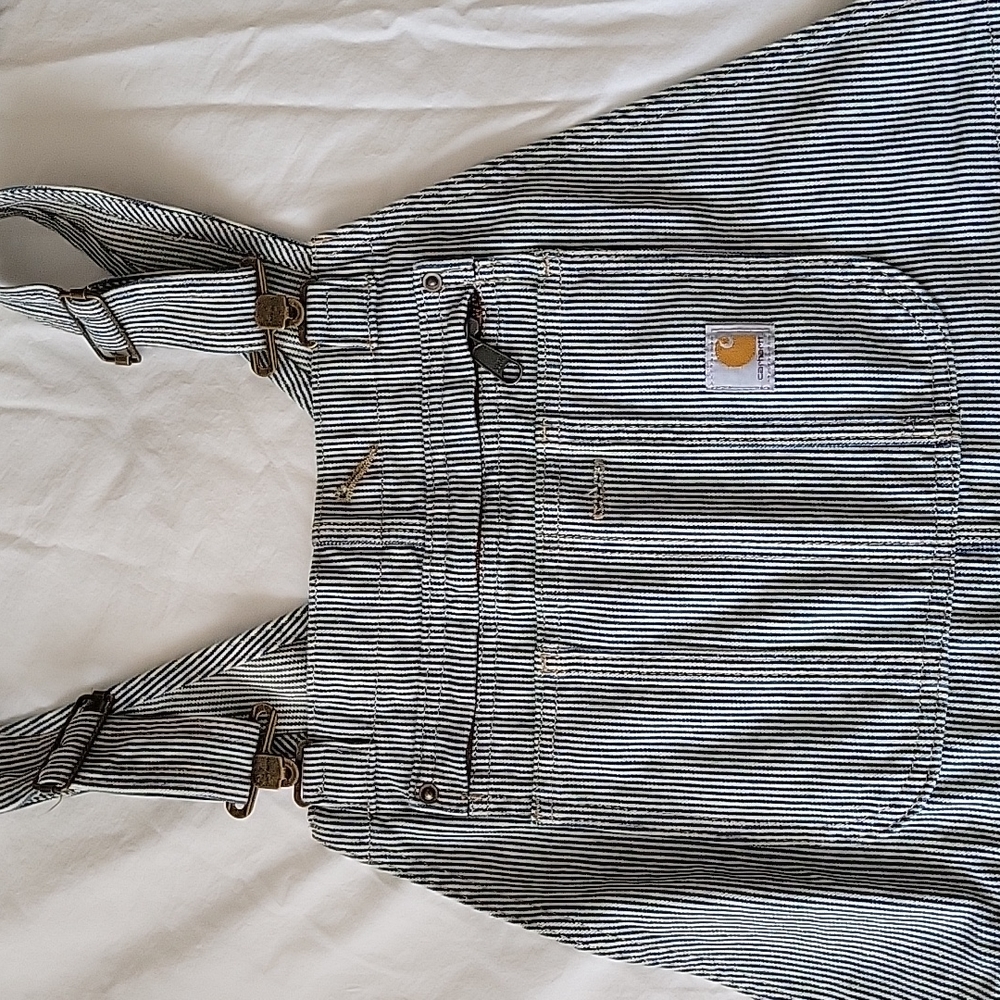 Carhartt pinstripe overalls